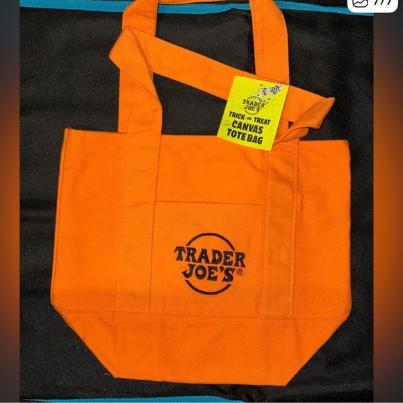 Trader Joe'S Accessories - Trader Joe’s orange Canvas Tote Bag NWT